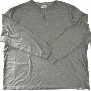 Free Assembly Men's Long Sleeve Henley‎ Shirt - XXL Cozy Cotton Blend